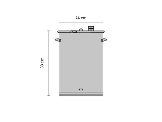SPEIDEL Gär- und Lagerfass aus Edelstahl 120l