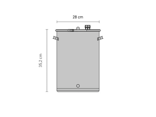 SPEIDEL Gär- und Lagerfass aus Edelstahl 15l