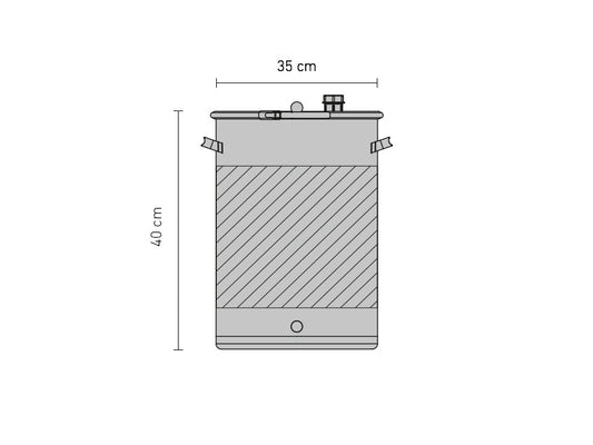 SPEIDEL Gär- und Lagerfass aus Edelstahl 30l mit Doppelmantel