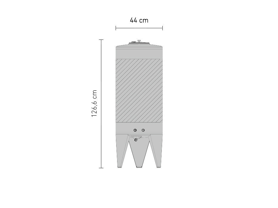 SPEIDEL Edelstahl-Gärtank (drucklos) 120l