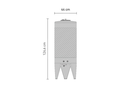 SPEIDEL Edelstahl-Gärtank (drucklos) 120l
