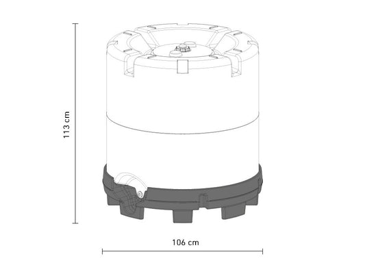 SPEIDEL Transportfass 600l